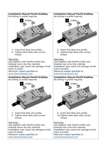 installation Manual Rubber Stop Flexfit