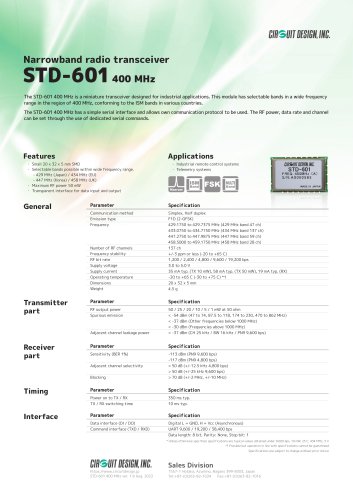 STD-601 400 MHz