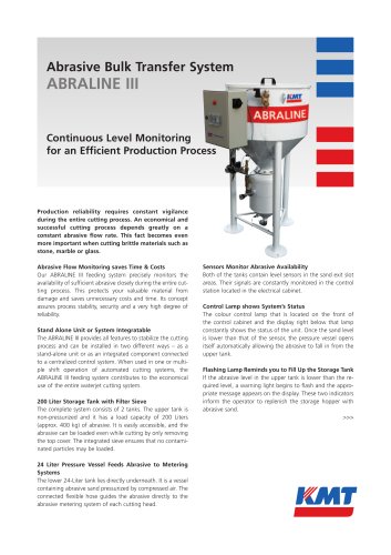 ABRALINE III - Abrasive Bulk Transfer System