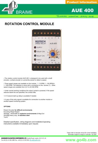 AUE400 - Rotation Control Module