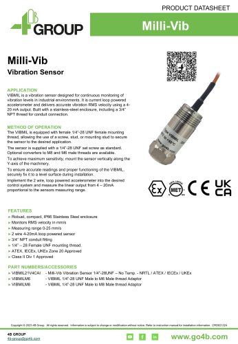 Milli-Vib - Vibration Sensor