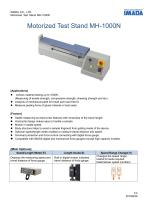 Simple Type Horizontal Motorized Test Stand MH-1000N