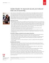 Adobe ® Reader ® XI: Improved security and reduced total cost of ownership