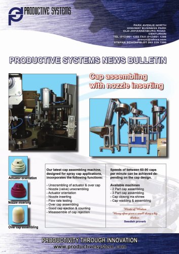 Cap assembling machine