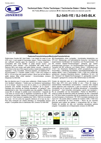 PLATFORMLESS DOUBLE  IBC SPILL PALLET