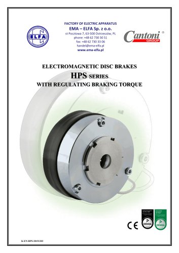 HPS series - electromagnetic disc brakes