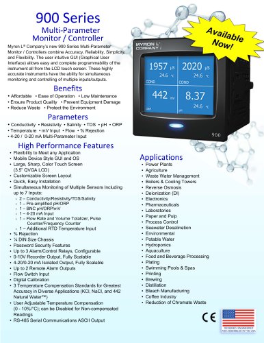 900 Series&trade; Multi-Parameter Monitor/Controller