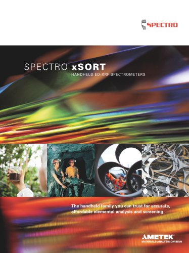 SPECTRO xSORT Family Brochure