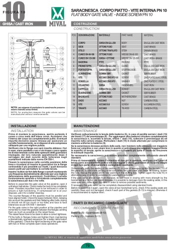 Gate valve – Item 10