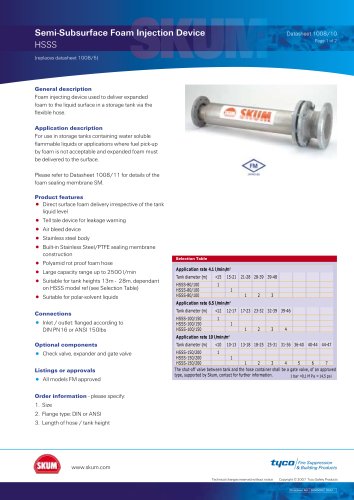 Semi-Subsurface Foam Injection Device