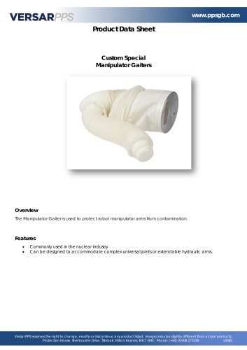 Manipulator Gaiter