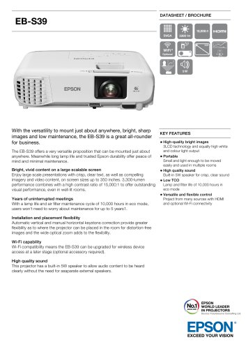 EB-S39 Datasheet / Brochure