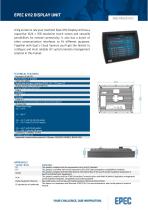 Epec Datasheet 6112 Display Unit