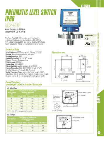 menbrane Level Switch - ALS 500