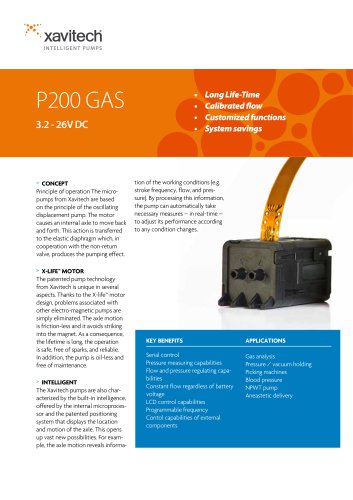 P200 0-400ml/min & +450mbar