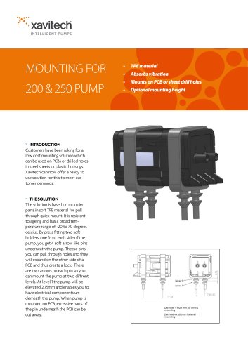 Pump mounting