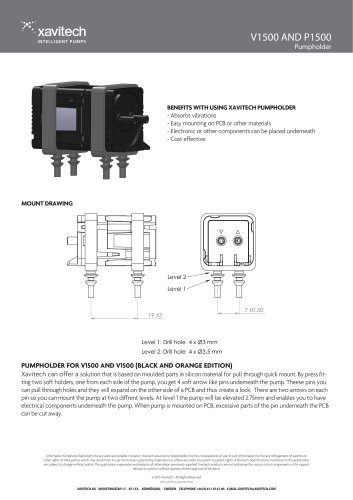 V1500 AND P1500 Pumpholder