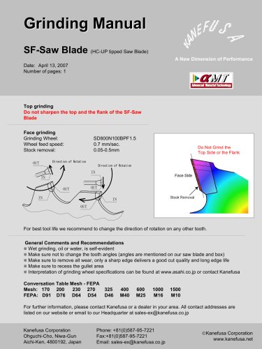 SF-Saw Blade