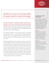 Greater accuracy and productivity through powerful new technology