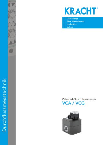 Zahnrad-Durchflussmesser VCA / VCG