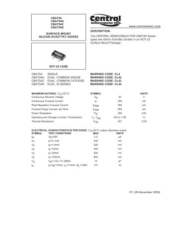 CBAT54 Surface mount Diode-Schottky