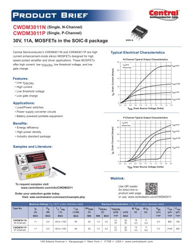 CWDM3011N (Single, N-Channel)