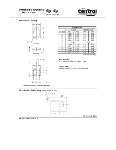 Schottky Rectifiers 1.0 Amperes 20 to 100 Volts  TLM621H