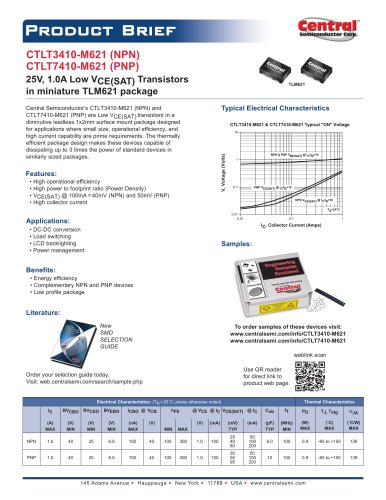 Transistors CTLT3410-M621 (NPN)