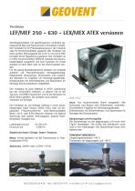 LEF/MEF 250 - 630 - LEX/MEX Ventilatoren