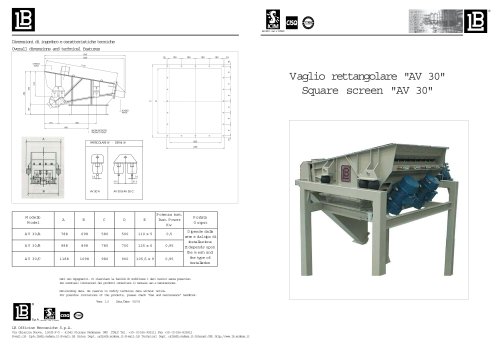 AV  Vibrating screen