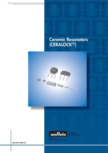 Ceramic Resonators "CERALOCK®"