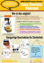 EASY STERILITY Konzept der LAMBDA MINIFOR Laborfermenter und Bioreaktoren - 1