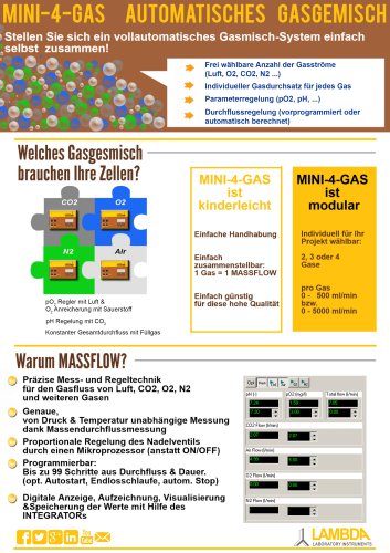 MINI-4-GAS Automatisches Gasgemisch