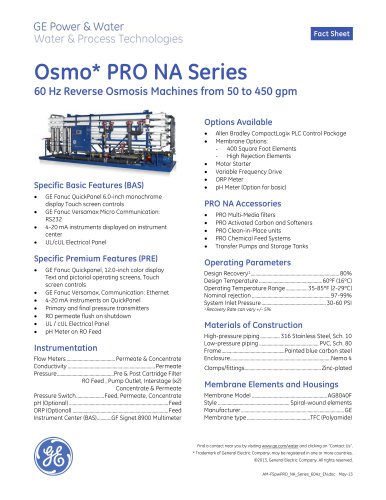 Osmo* PRO NA Series