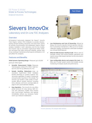 Wastewater TOC Analyzers