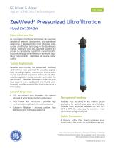 ZeeWeed Pressurized Ultrafiltration -- Model ZW1500-SW