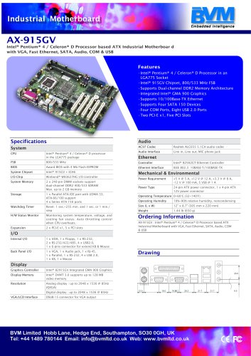 ADE-6020 - ATX Pentium 4/Celeron D 915GV LGA775 Motherboard