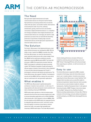 THE CORTEX-A8 MICROPROCESSORp