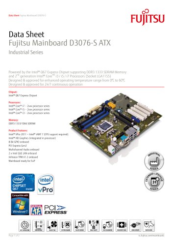 Fujitsu Mainboard D3076-S