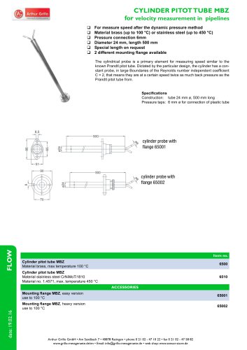 cylinder pitot tube MBZ