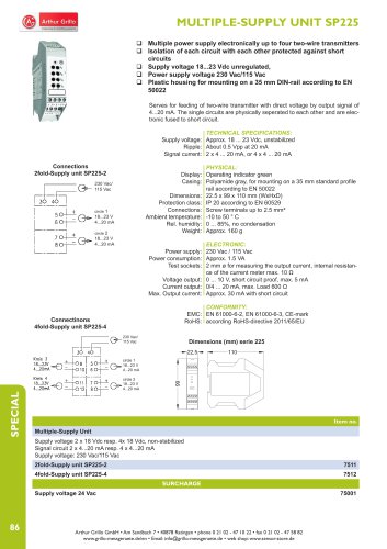 MULTIPLE-SUPPLY UNIT SP225