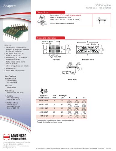 SOIC to DIP Adapters