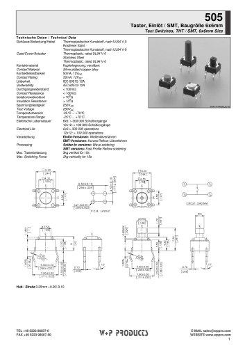 505 series - Tact Switches