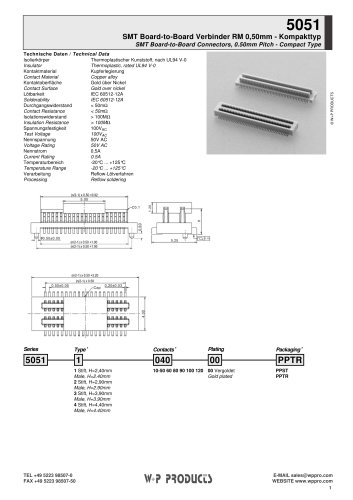 5051 series - SMT Board-to-Board Connectors