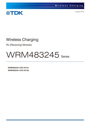 Wireless Charging WRM483245   Series