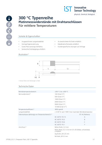 300 °C Series Brochure de