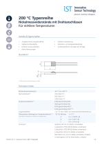 Ni 200 °C Series Brochure de