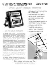 AIRDATA MULTIMETER ELECTRONIC MICROMANOMETER ADM 870 C