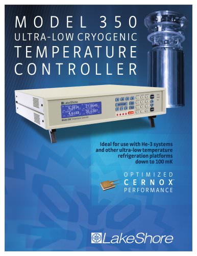 Model 350 Ultra-Low Cryogenic Temperature Controller