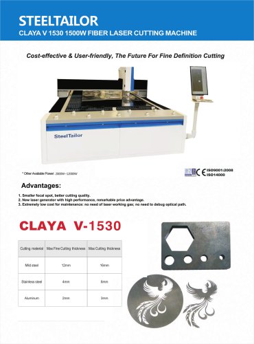 SteelTailor CLAYA V Fiber Laser Cutting Machine